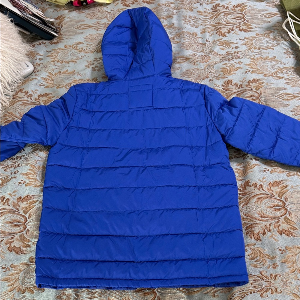 BNWT GAP Kids Vibrant Blue Puffer Jacket with Hood - Picture 9 of 12